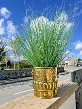 ANTIKES MESSING WARZENSCHWEIN WAPPEN PFLANZTOPF LÖWENGRIFFE CHAMPAGNER EISKÜBEL