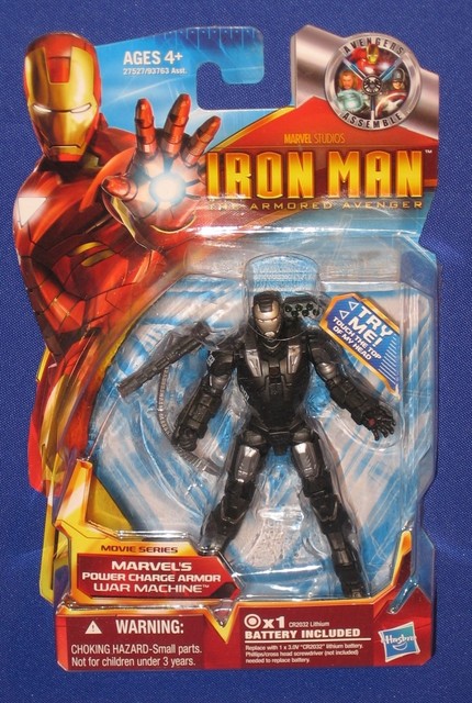 Hasbro Marvel Iron Man 2 Movie Series Power Charge War Machine Figure 41 Works