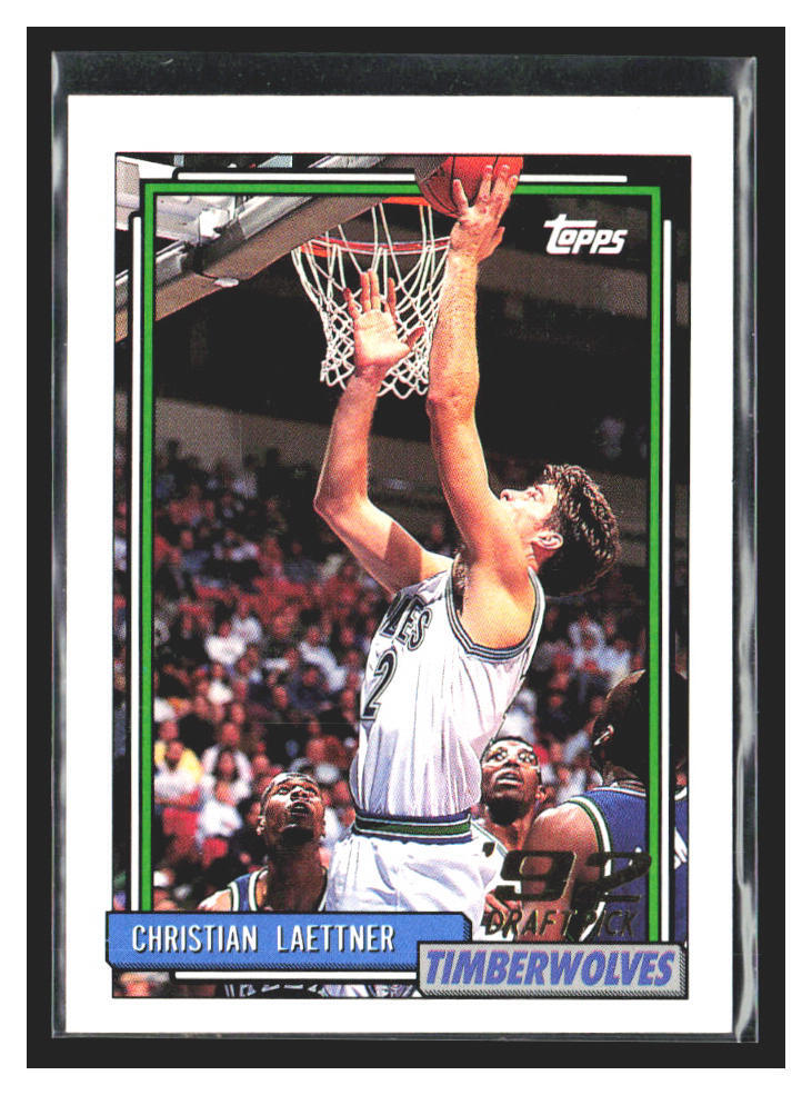1992 Topps Draft Pick #334 Christian Laettner RC