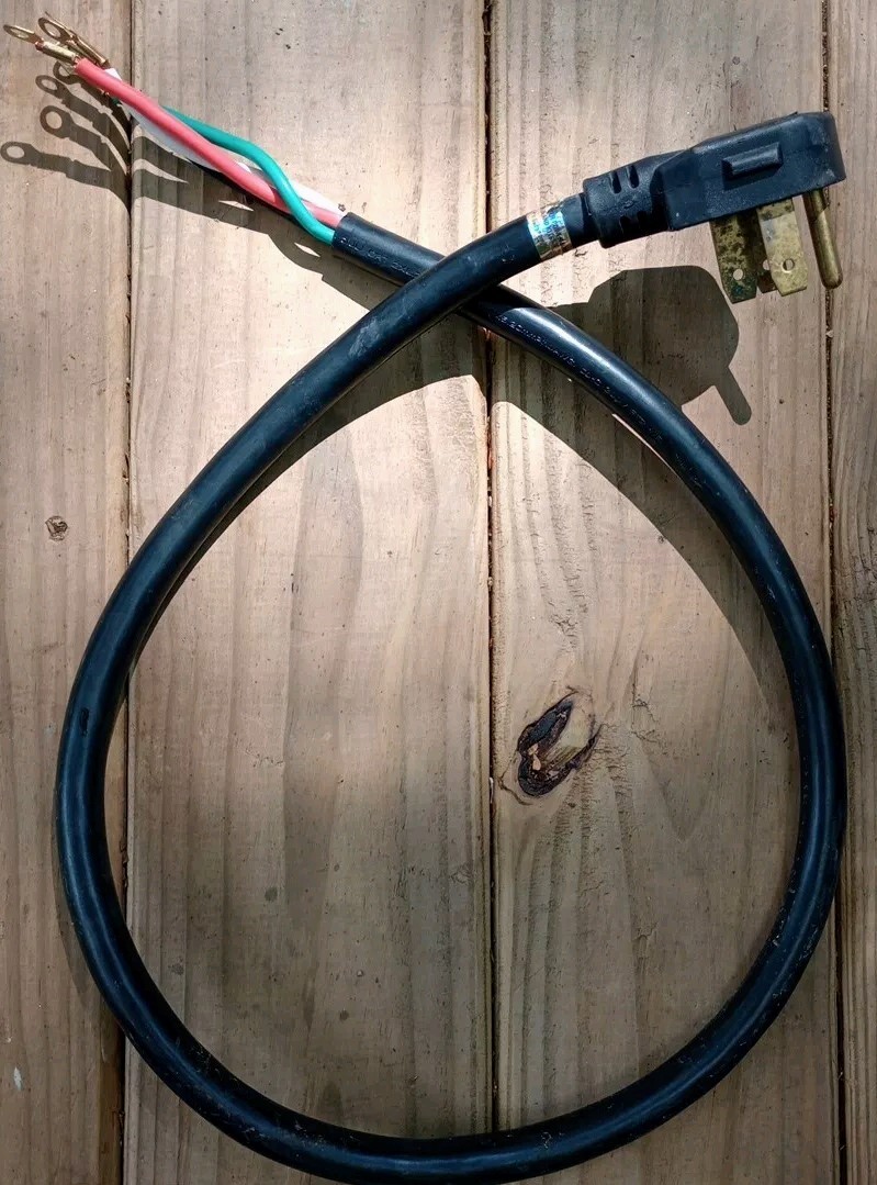 RANGE and DRYER POWER SUPPLY CORD/4 WIRES/4 PRONG UrbanKitchens.co.uk