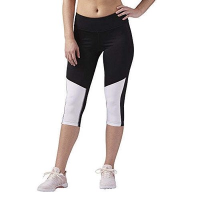 Reebok Womens Workout Ready Reebok Fitted Capri Speedwick Reebok