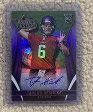 2015 PANINI ROOKIES & STARS FOOTBALL TAYLOR HEINICKE ROOKIE AUTO COMMANDERS AUTO