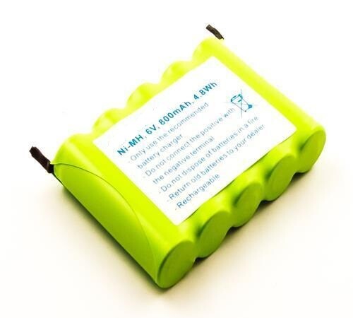 6V 800mAh NiMH AA Mignon Solder Tab Rechargeable Battery Pack