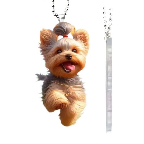 Hanging Decoration Creative Acrylic Flat Cartoon Animal Dog Pendant New K7 U8W3 - Picture 9 of 9