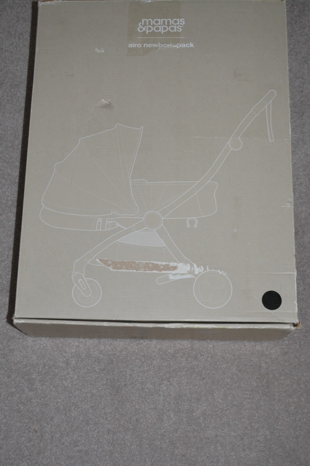 NEW Mamas and Papas Black Airo Newborn Pack Carrycot RRP £149