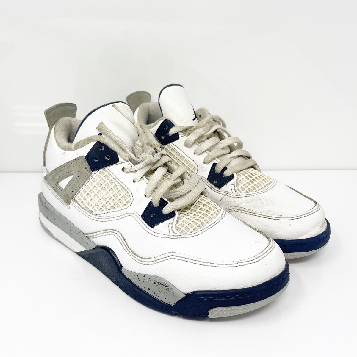 Nike Boys Air Jordan 4 BQ7669-140 White Basketball Shoes