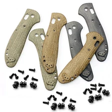1 Pair Micarta Handle Patches Grips Scales for Benchmade Griptilian 551 Knife