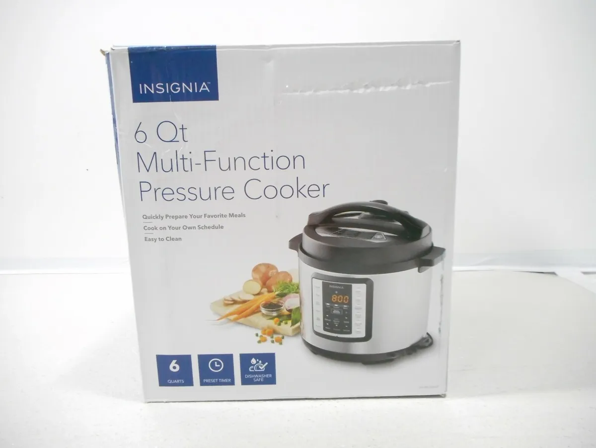Insignia 6 Qt Multi-Function Pressure Cooker Stainless Steel NS