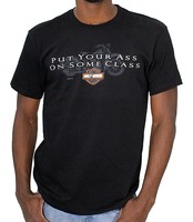 Harley-davidson Mens Classy Ass B&s Motorycle Black Short Sleeve T-shirt Harley-davidson Mens Classy Ass B&s Motorycle Black Short Sleeve T-shirt