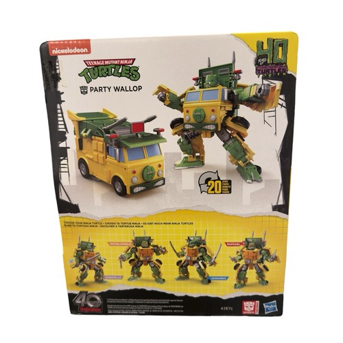 Transformers x Teenage Mutant Ninja Turtles PARTY WALLOP Hasbro 2024 TMNT NIB - Picture 4 of 5