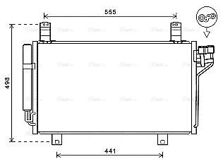 MZ5264D AVA Condenser FIT MAZDA CX5 (2012) 2.2