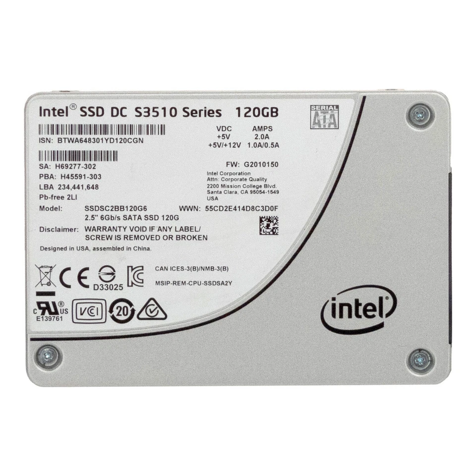 Disque Dur Intel SSD Dc S3510 Séries SSDSC2BB120G6 120GB MLC SATA III 2.5' - Image 3 of 3
