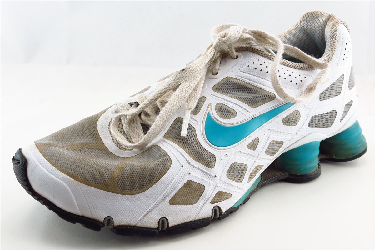 Nike Shox Turbo White Synthetic Athletic Girls Shoes Size 6
