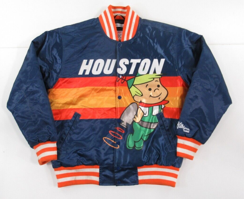 Headgear Classics Men's Houston Elroy Jetson Satin Jacket Size M