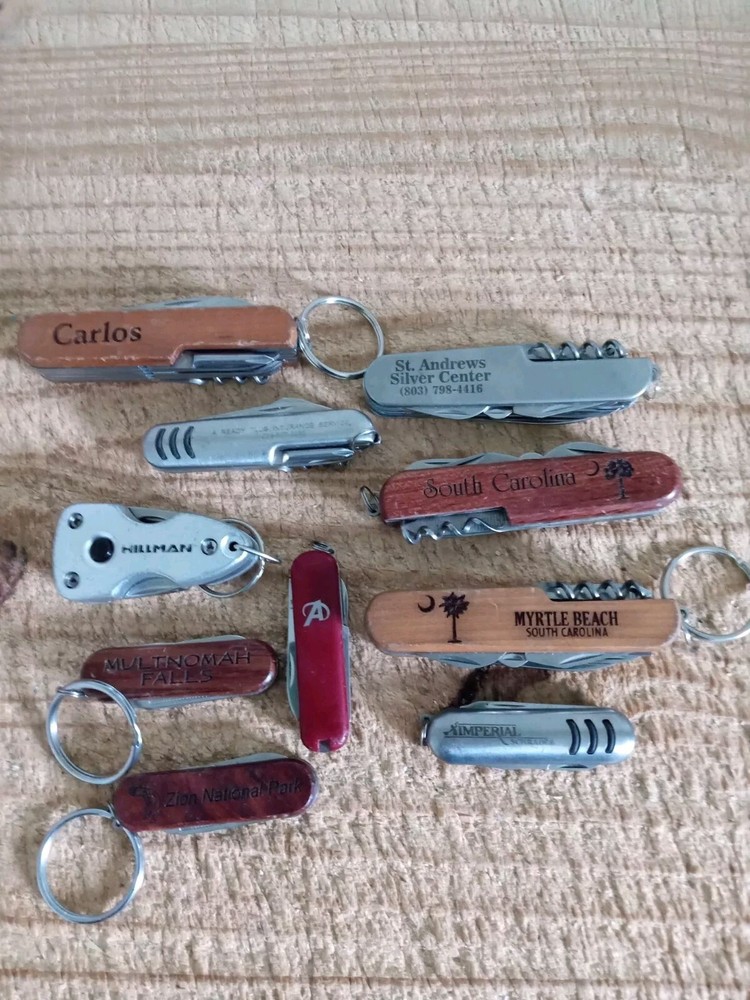 MULTI TOOL ADVERTISING POCKET KNIFE LOT.LOT OF 10.FREE SHIPPING INCLUDED