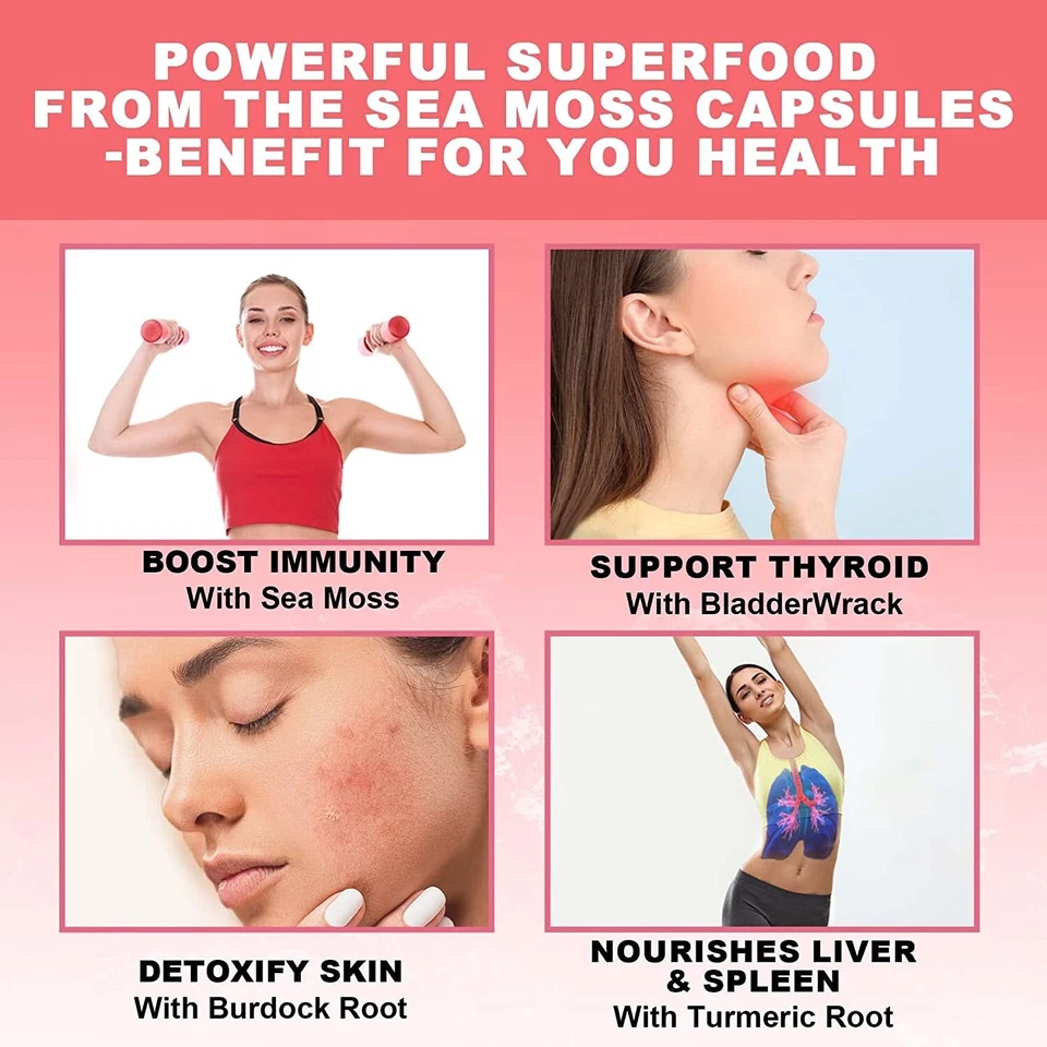 有机海苔胶囊 - 2400 MG - 带牙买加海苔,120 片 — 第 4/4 张图片