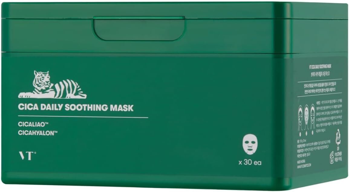 VTCOSMETICS Sheet Mask Box Mask Skin Care (1.CICA Daily Soothing