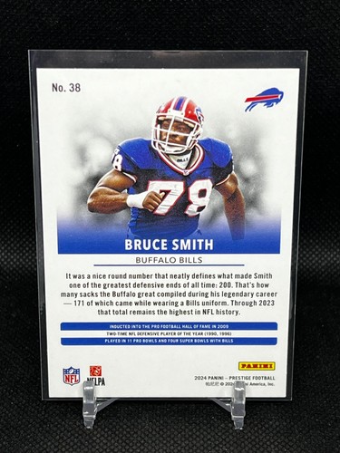 2024 Prestige Football Xtra Points Diamond Bruce Smith #38 - Picture 2 of 2