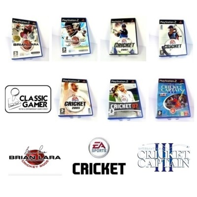 Cricket Spiele (Brian Lara, EA Sports & International Captain III) PS2 sehr guter Zustand