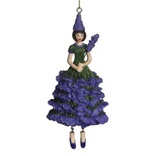 Blumenmädchen Fee Deko Figur Elfe Lavendel hängend