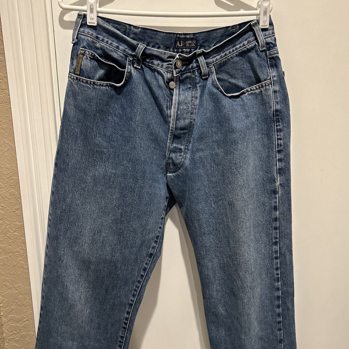 Giorgio Armani AJ Jeans Men's Simin T SPA Blue Denim Made In Italy