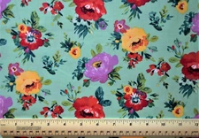 The Pioneer Woman Sweet Romance flowers red yellow By the 1/4 yard cotton fabric