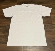 SHAKA WEAR SUPER MAX HEAVY White T-SHIRT TEE PLAIN BLANK Large L
