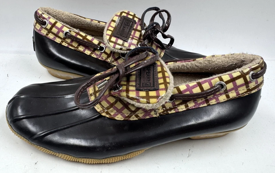 Zapatos para mujer Sperry Top Siders talla 7 botas de pato impermeables zapatos bajos de goma Foto 2 de 4