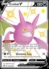 Crobat V SWSH098 Holo Rare Full Art Black Star Promo Pokemon Cards Near Mint NM