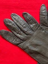 vintage***Black LEATHER GLOVES***Size7