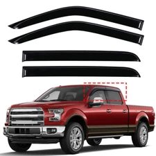 For Ford F150 F-150 Super Crew Cab 15-22 In Channel Window Visors Sun Rain Guard