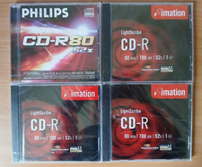 3 x Imation CD-R80 Lightscribe 1.2 CDs, 1 x Philips CD-R 80 CD - Damage to cases