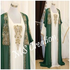 SALE! New Moroccan Kaftans Farasha Abaya Wedding Dress Very Fancy Long Gown 95