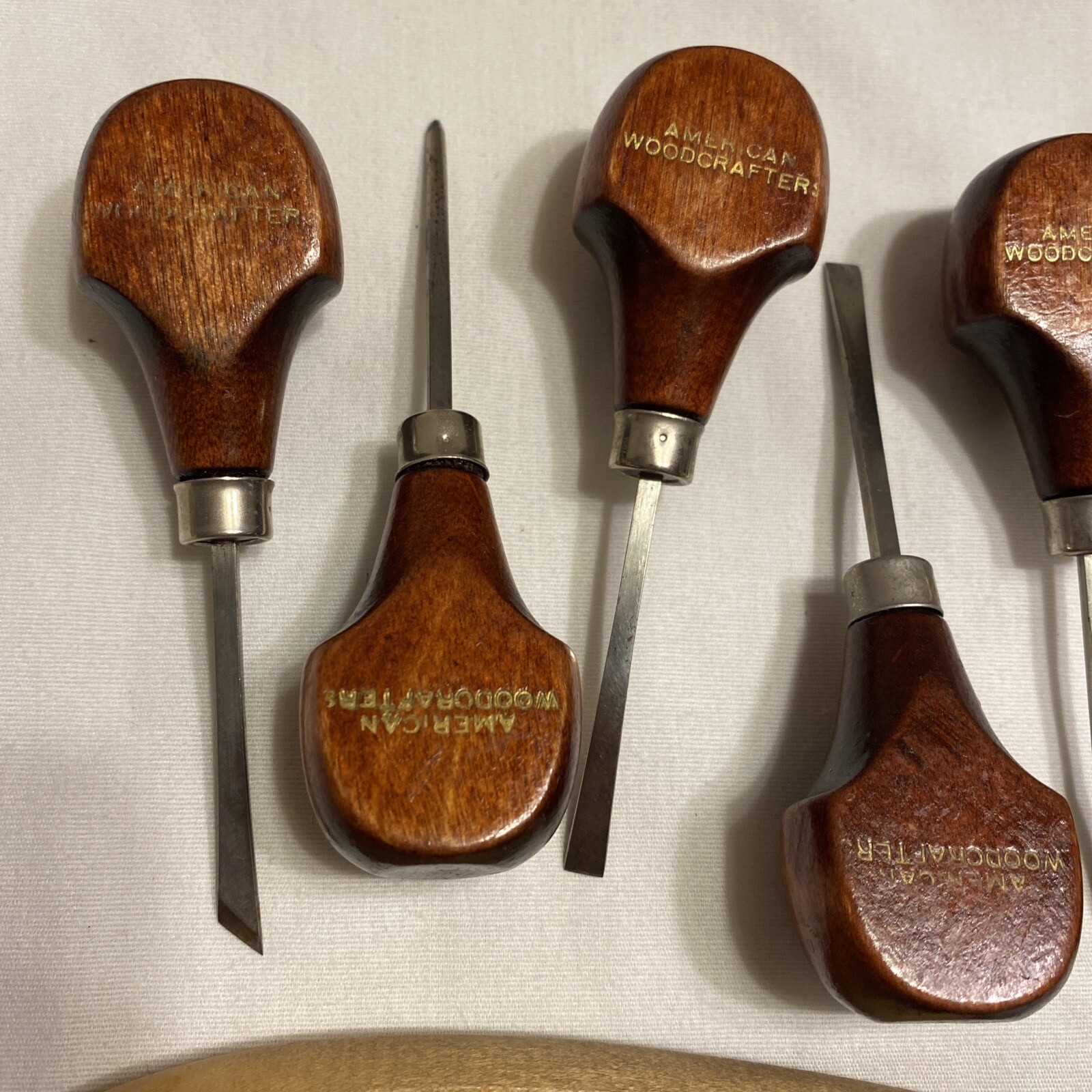 LOT OF 17 WOOD CARVING CHISEL/KNIVES AND PICKS SET Exacto, Kemper, Am