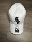 '47 Chicago White Sox Clean Up Black/White Logo Adjustable Strap Hat Cap