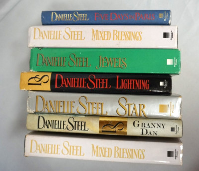 Lot of 7 Danielle Steel Hardback Books Star, Jewels, Granny Dan, Lightning +MORE
