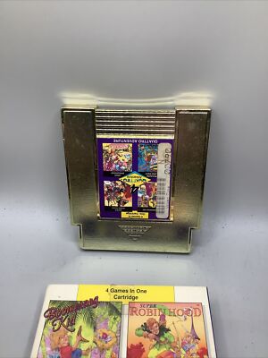 Quattro 4 Adventure (Nintendo NES) Game Box And Game