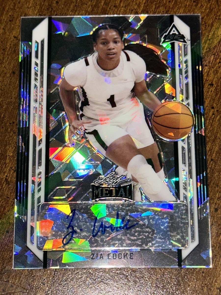 ZIA COOKE 2021-22 Leaf Memories Metal Crystal Autograph GAMECOCKS