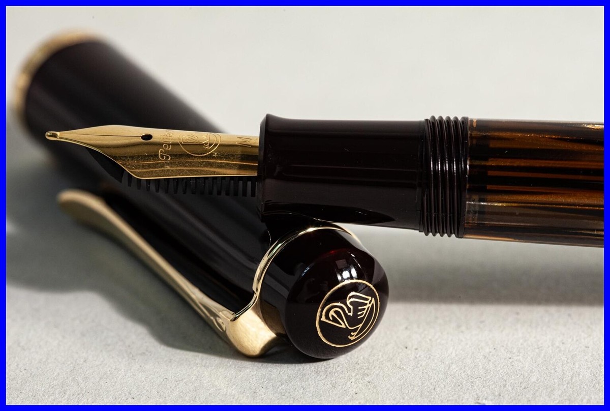 Buy rare 1997 PELIKAN M200 OLD STYLE Tortoise Brown Striped MEDIUM