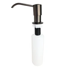 Kitchen Bathroom Sink Soap Lotion Pump Dispenser Brushed Bronze Finish