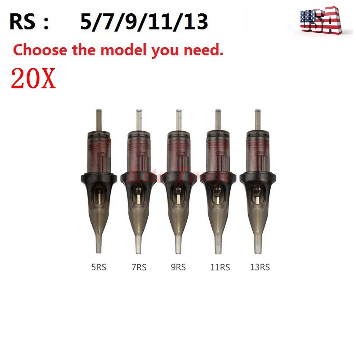 High Quality 20pcs/box Standard Disposable Tattoo Needle Cartridges RL/RS/RM/M1 image 10