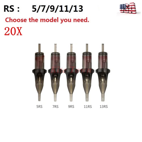 High Quality 20pcs/box Standard Disposable Tattoo Needle Cartridges RL/RS/RM/M1 image 10