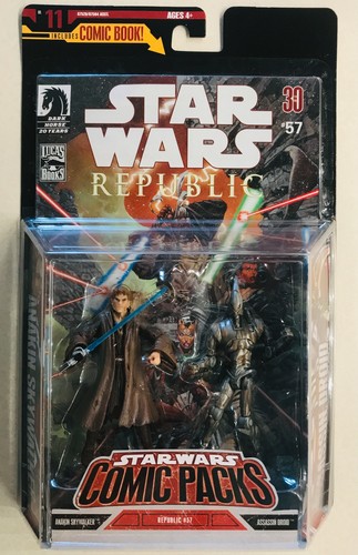 #11 Anakin Skywalker & Assassin Droid Action Figures + Comic Book (2007)