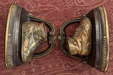 Vintage Bronze Baby Shoes Bookends Decorative Decor Book Ends 3"x6"x4 1/2"
