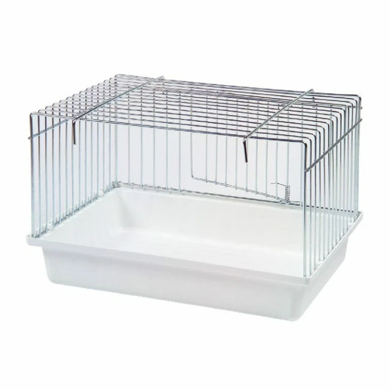 S.T.A. SOLUZIONI Vogel Badehaus Comfort mit Tür - Badewanne Sandwanne Badeschale Käfig Voliere