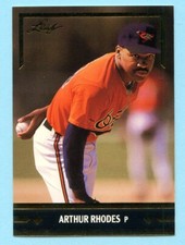 1991 Leaf Gold Rookies Baseball # BC6 Arthur Rhodes -- Orioles -- Box 846