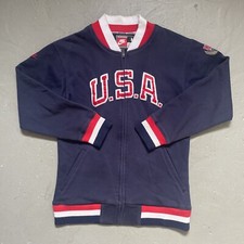 Vintage 1997 Nike Basketball Legends Team USA Varsity Letterman Baseball Jacket 