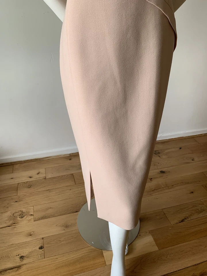 NEW L.K.BENNETT DR SISSY DRESS SIZE UK 12 US 8 COLOUR BARLEY SUGAR POLYESTER VI - Image 3 of 4