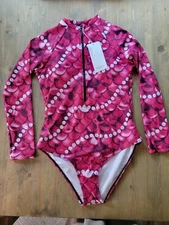 Ardour Miss Women's One Piece Swimsuits Long Sleeve Rash Guard  Size Medium