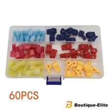 T-Taps wire connectors 60pcs insulated crimp cable quick splice terminals